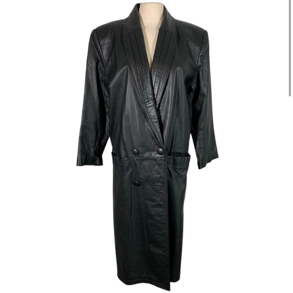 Vintage Global Identity G lll Leather Coat Size Small